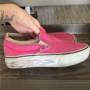 VANS PINK Slip-On Sneakers